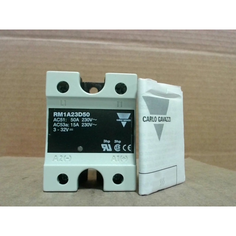 Carlo Gavazzi RM1A23D50 Solid State Relay 3-32V Single Phase 50A 230V