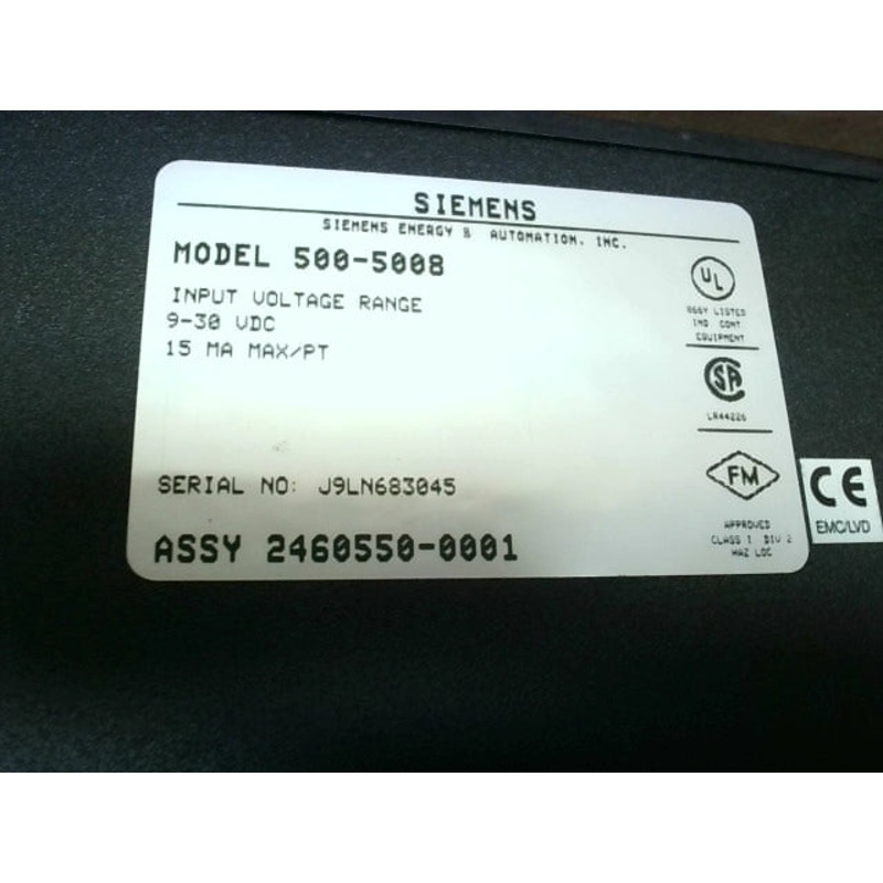 Siemens Texas Instruments 500-5008 Input Module.
