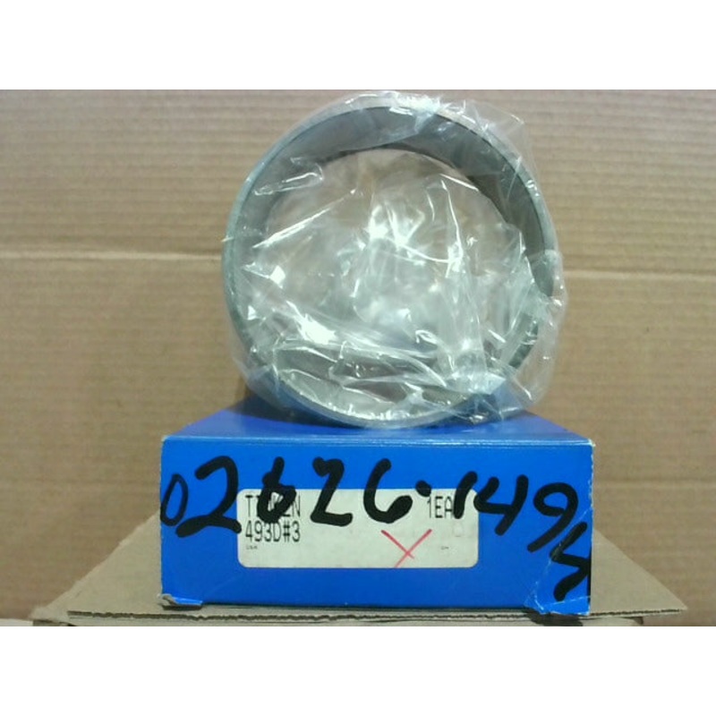 Timken 493D#3 Tapered Bearing Cone and 496#3 Bearing Cup