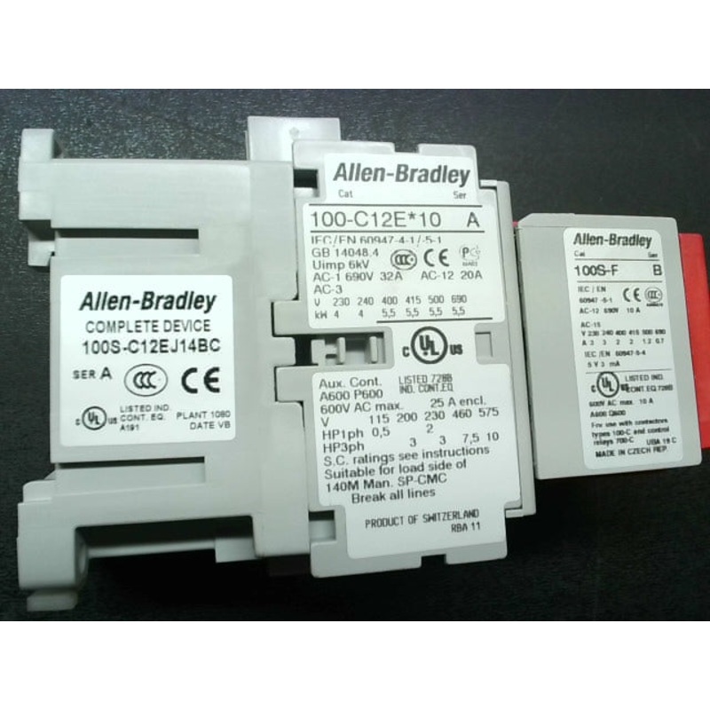 Allen Bradley 100S-C12EJ14BC Safety Contactor Ser.A 24V 3-Pole