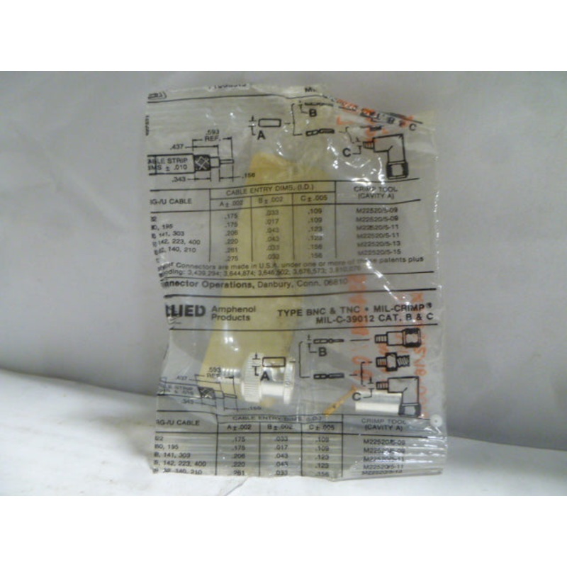 AMPHENOL 55484|Factory Sealed Packaging|New In Box|New No Box|Used|Reconditioned