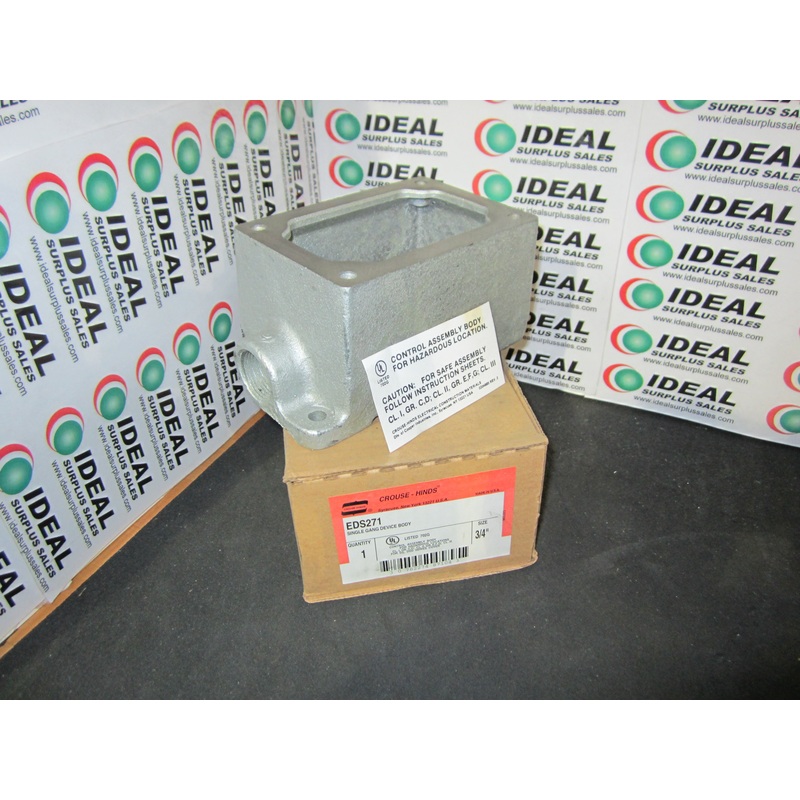 Crouse-Hinds EDS271 3/4” Single Gang Device Body