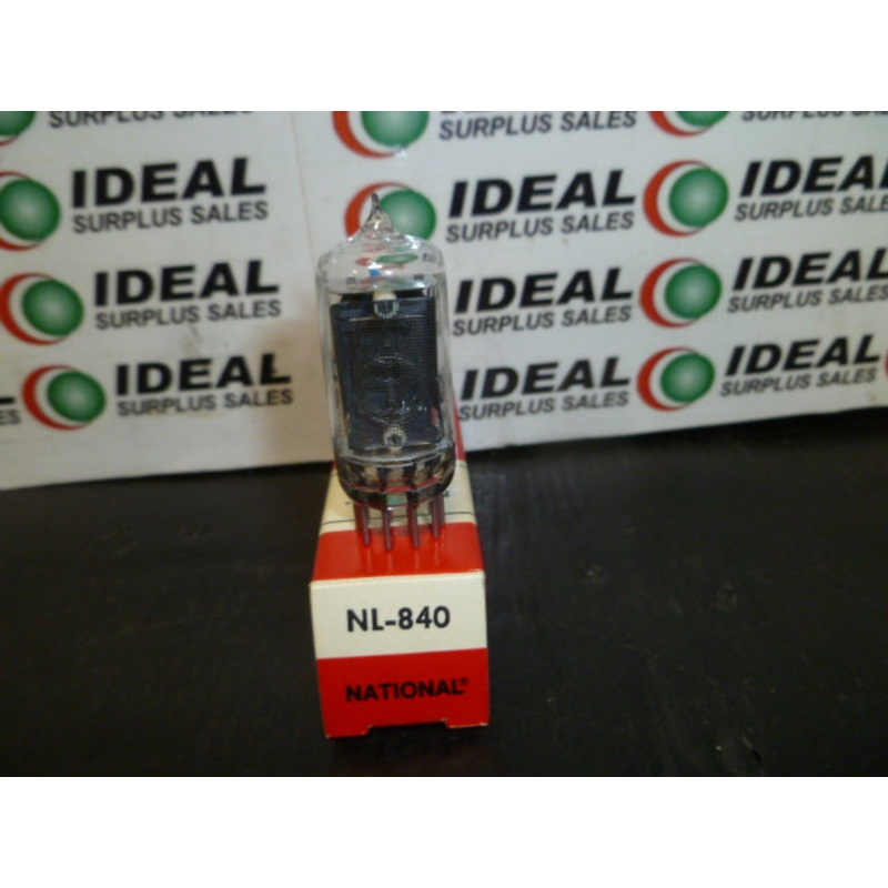 TUBE, NATIONAL, NL-840 – NIXIE TUBE VFD TUBES VACUUM FLUORESCENT DISPLAY TUBES