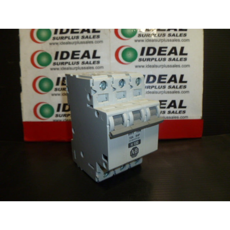 Allen Bradley 1492-CB3H100 Circuit Breaker 3 Pole 10Amp 5HP