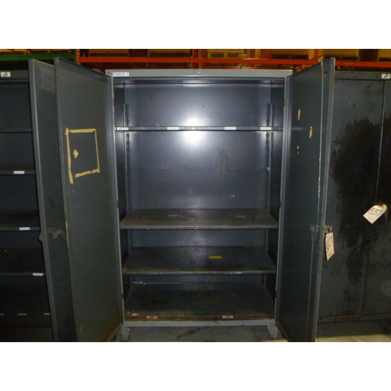 CABINET, STRONG HOLD, 46-244, 2 DOOR, 3 SHELF, 48 WIDE X 24 DEEP X 78 OAH