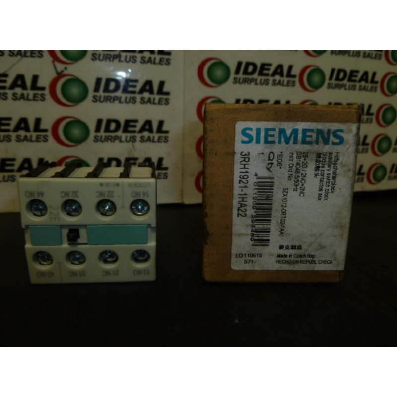 SIEMENS 3RH1921-1HA22 Auxiliary Contact Block