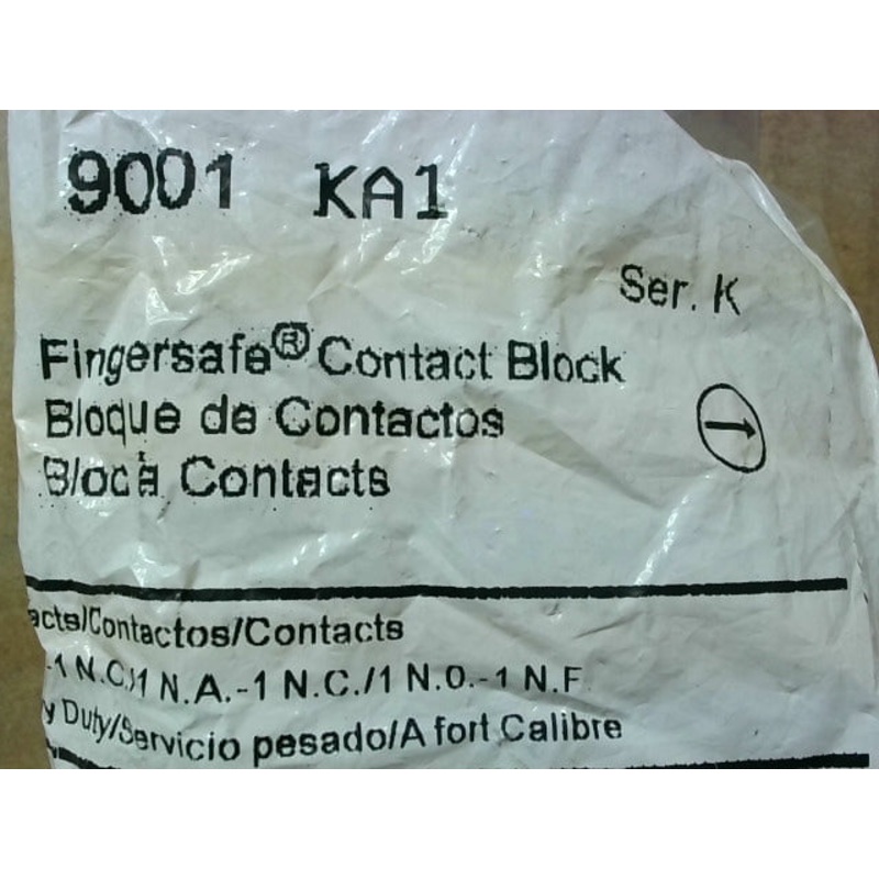 Square D 9001-KA1 /K Contact Block 600VAC 10AMP 9001KA1 Factory Sealed Package