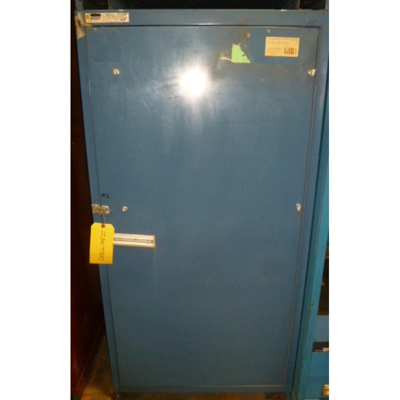 CABINET, STANLEY VIDMAR, 4 SHELF CABINET, 30 WIDE X 28 DEEP X 59 TALL