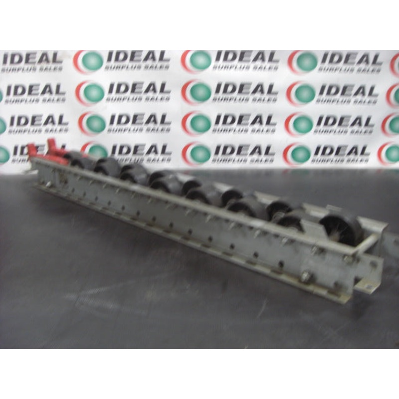 CONVEYOR, CREATIVE STORAGE SYSTEMS, F 100-53-29-5 – 6” X 40” RACKS INCH RACKS WITH  DUAL PLASTIC SKATE WHEEL FLOW TRACKING SYSTEM