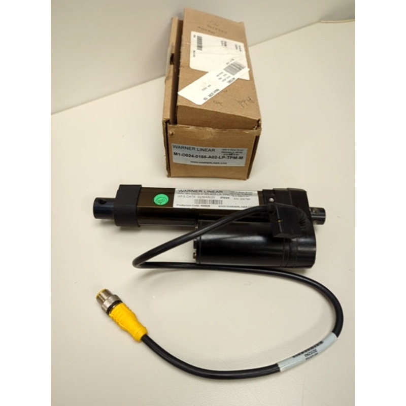 Warner Linear M1-D024-0165-A02-LP-TPM-M Linear Actuator MTrack 24VDC 165 lbs Load 2 Stroke