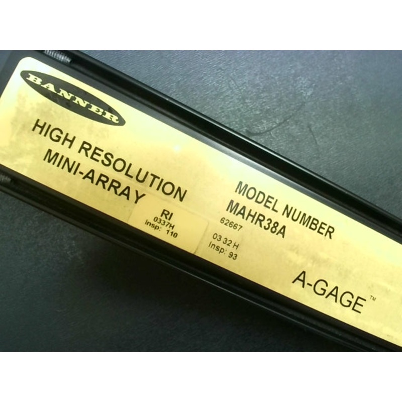 Banner MAHR38A MINI-ARRAY Light Curtain Receiver High Resolution Mini Array 2.5mm Beam Spacing