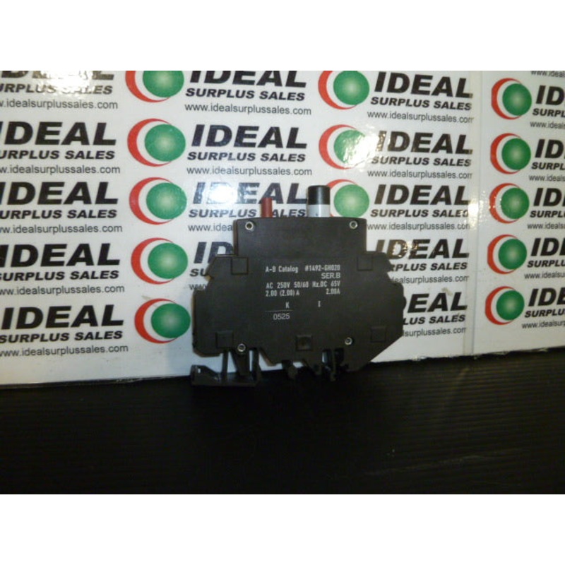 BREAKER, ALLEN BRADLEY 1492-GH020, 2.0 AMP, 250V, 50/60HZHIGH DENSITY CIRCUIT BREAKER