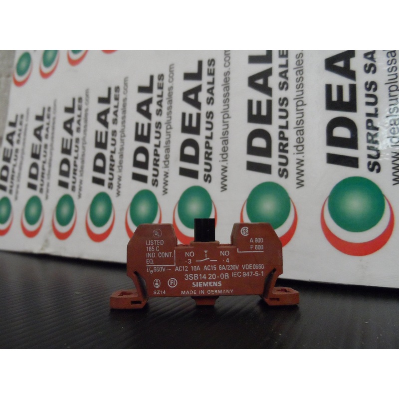 CONTACT, SIEMENS, 3SB1420-0B – CONTACT BLOCK 1NO 22MM 30MM