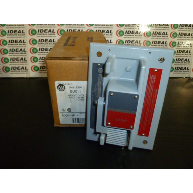 COVER, ALLEN BRADLEY 800H-NP14, HEAVY DUTY, HALF LEVER, STOP BUTTON, TYPE 7 & 9