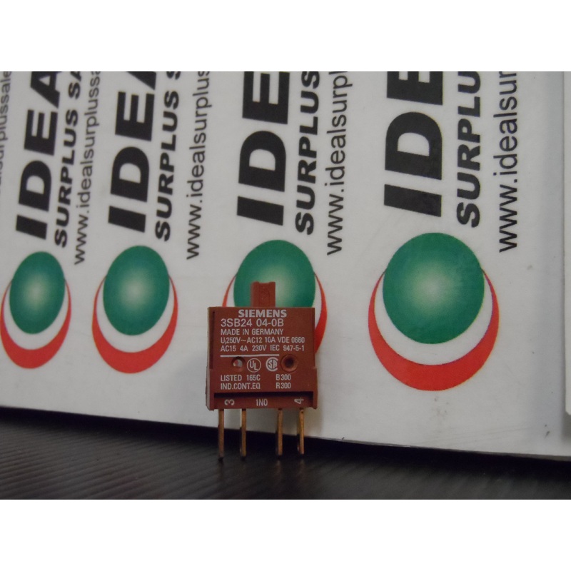 SIEMENS 3SB24040B CONTACT BLOCK