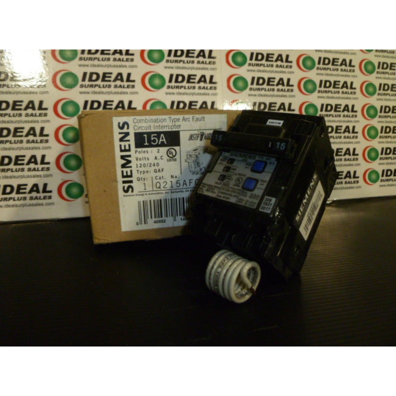SIEMENS Q215AFC BREAKER|Factory Sealed Packaging|New In Box|New No Box|Used|Reconditioned