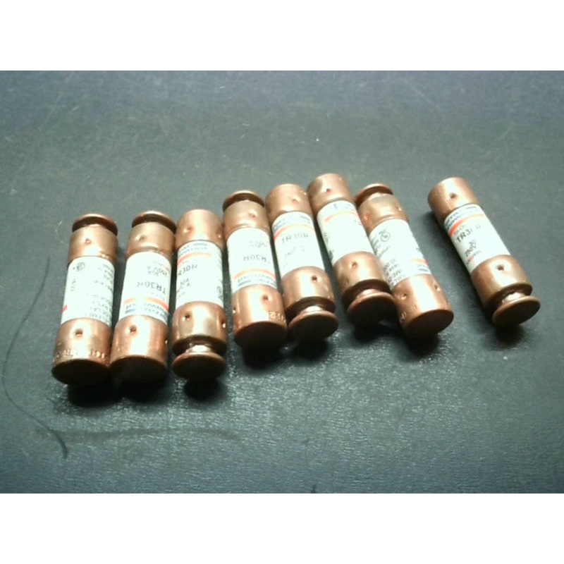 Tri-Onic TR30R Dual Element Time Delay Fuse Series (9 PCS) 30 Amp 250V