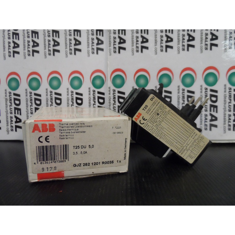 ABB T25DU5 RELAY|Factory Sealed Packaging|New In Box|New No Box|Used|Reconditioned