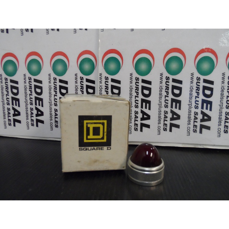 CAP, SQUARE D, 9001 R2 – RED – GLASS COLOR CAP FOR STD PILOT LIGHTS.