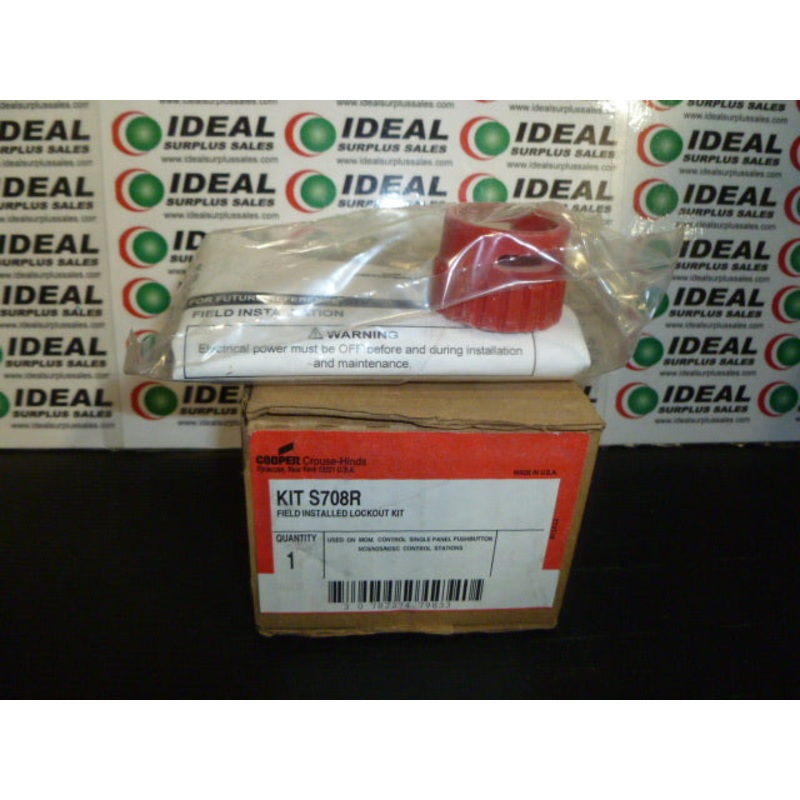 COOPER S708R PUSH BUTTON|Factory Sealed Packaging|New In Box|New No Box|Used|Reconditioned