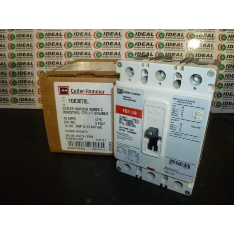 CUTLER HAMMER FDB3070L|Factory Sealed Packaging|New In Box|New No Box|Used|Reconditioned
