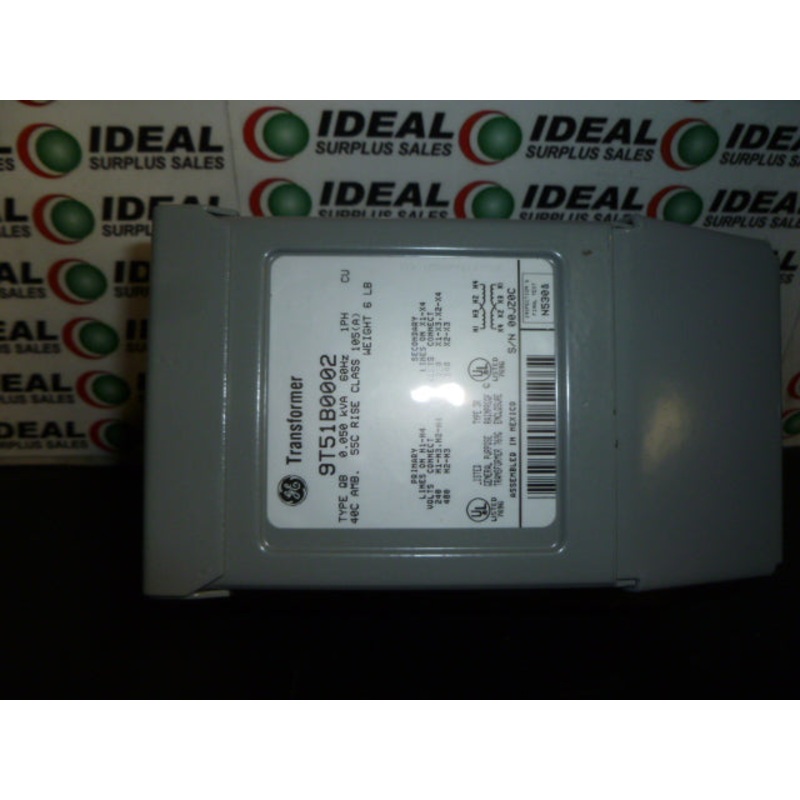 TRANSFORMER, GENERAL ELECTRIC – 9T51B0002, TYPE QB, 60HZ