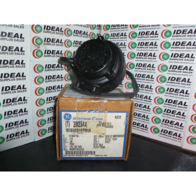 SHADED POLE MOTOR, GENEREAL ELECTRIC – 5KSP51ECL533, 115V,60/50HZ, 1550RPM