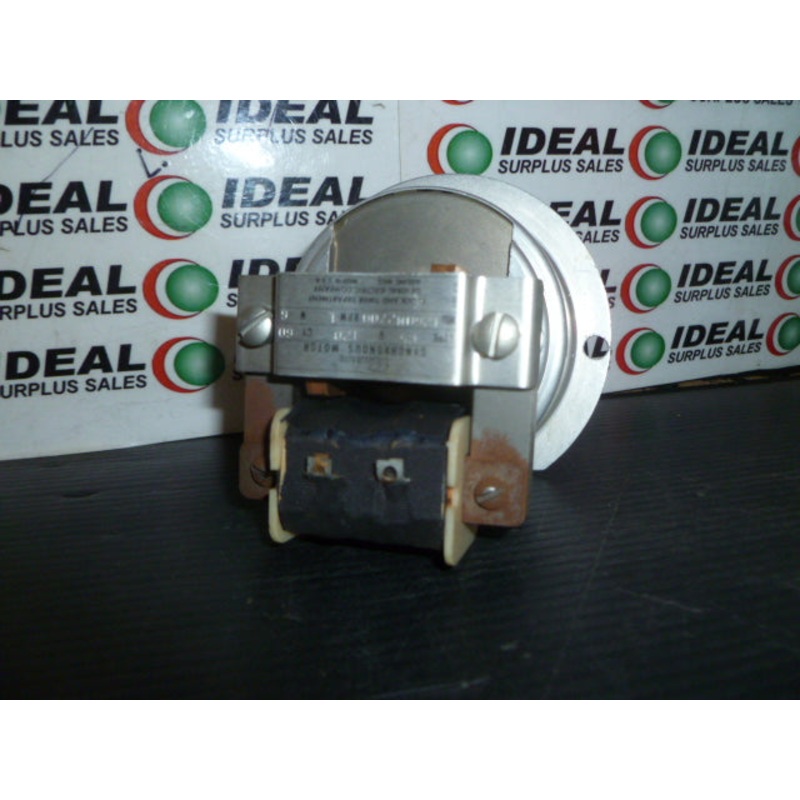 SYNCHRONOUS MOTOR, TELECHRON – 1260M2700, TYPE C5, 1 RPM, 120V, 60CY