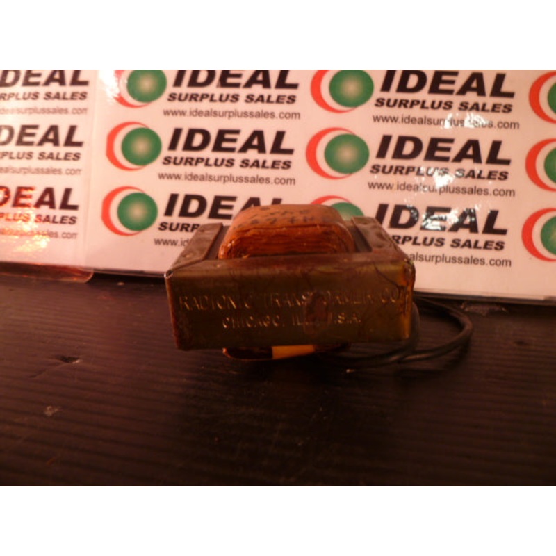 TRANSFORMER, RADIONIC TRANSFORMER COMPANY – C115-D, 118V, 60CY