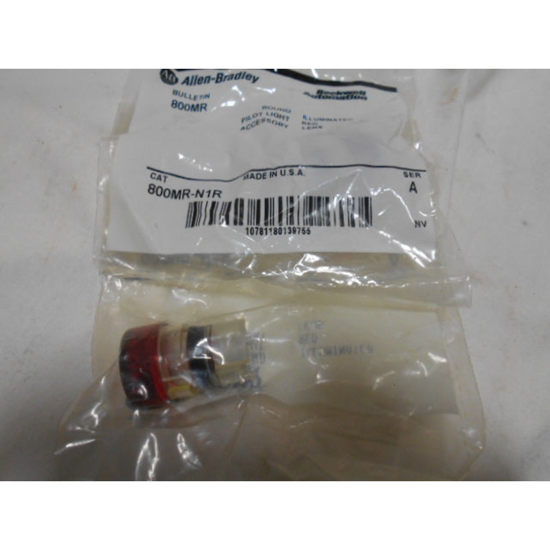 Allen Bradley 800MRN1R Red Pilot Light Cap