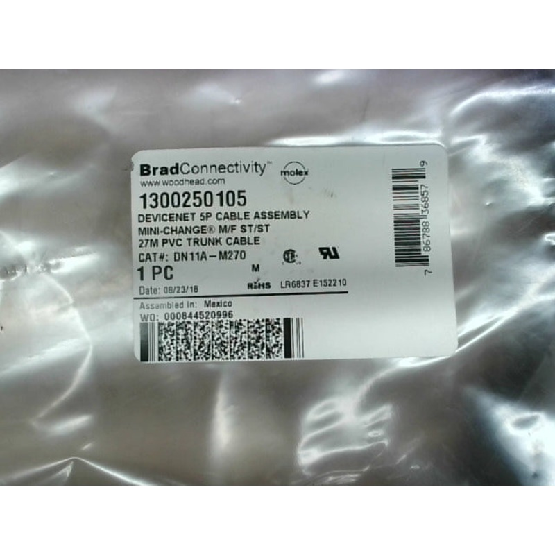 Brad Connectivity 1300250105 Devicenet Mini-Change 5P 27M Cable Assembly