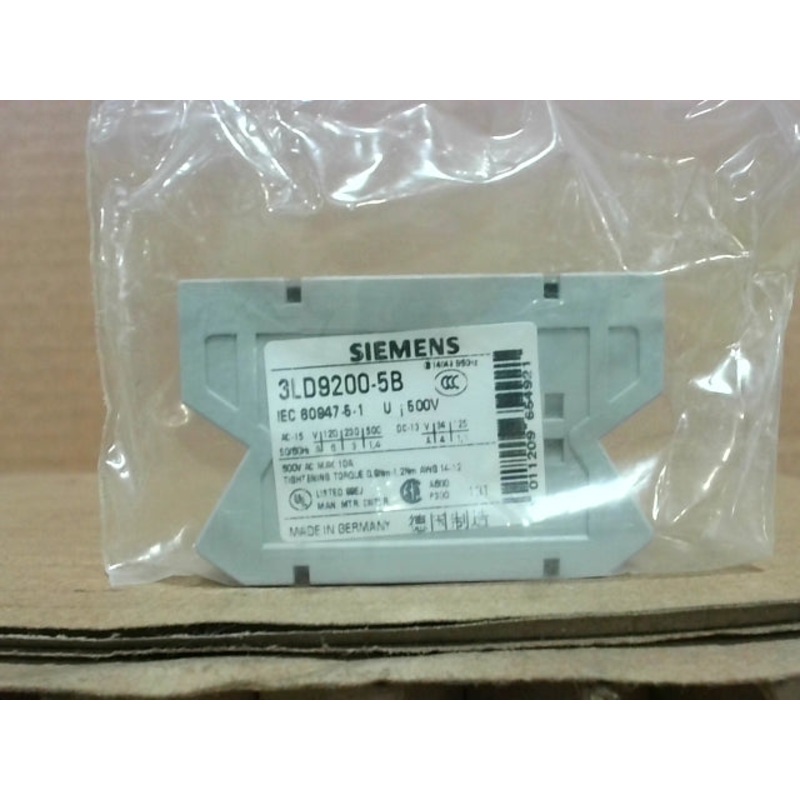 Siemens 3LD9200-5B Auxiliary Switch 600V 10A