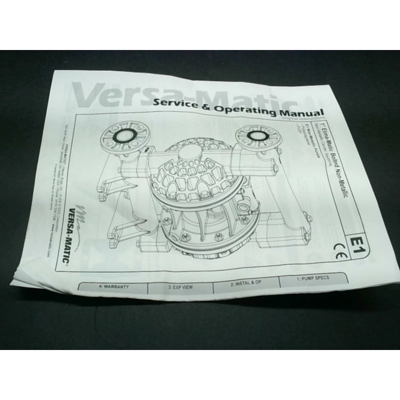 Versa-Matic PVM1.0 XL KIT Polypro Xl Elastomer Kit