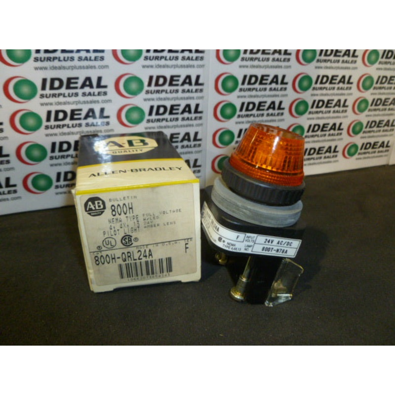 ALLEN BRADLEY 800H-QRL24A Pilot Light OE Lens Full Voltage 24V