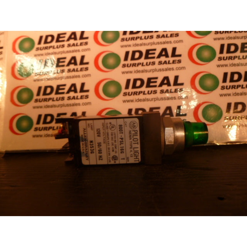 Allen Bradley 800T-PSL16G Green Pliot Light Series T 50/60 HZ 120V Nema Type 413