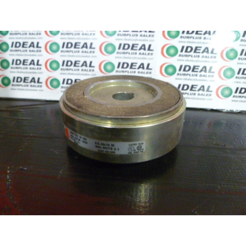 CLUTCH, WARNER ELECTRIC 5104-452-060, SF-400, 4500 RPM MAX, 90VDC, 8.3 WATTS MAX