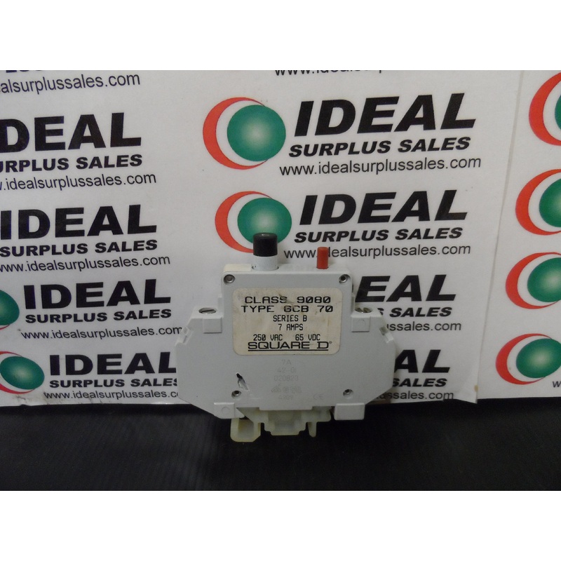 Square D 9080GCB70 Circuit Breaker 7A 250VAC 65VDC
