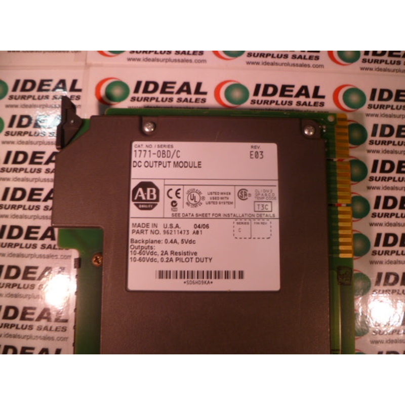 ALLEN BRADLEY 1771OBDC MODULE|Factory Sealed Packaging|New In Box|New No Box|Used|Reconditioned