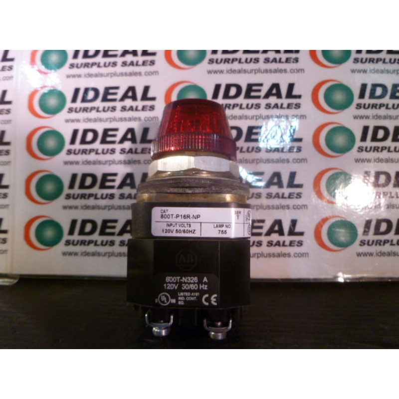 ALLEN BRADLEY 800TP16RNP PILOT LIGHT TRANSFORMER