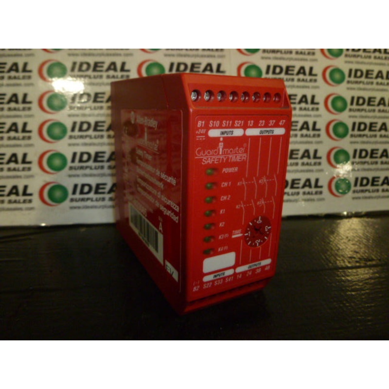 TIMER, ALLEN BRADLEY 440R-M23065, GUARDMASTER SAFETY TIMER, 24VDC