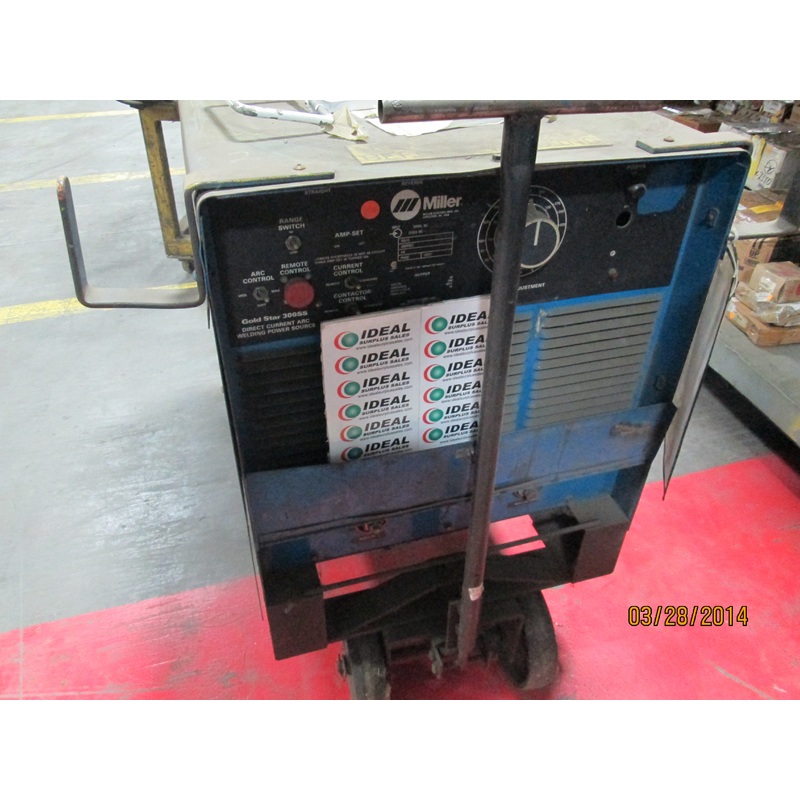 WELDER, MILLER ELECTRIC GOLD STAR 300SS, DIRECT CURRENT ARC WELDING POWER SOURCE