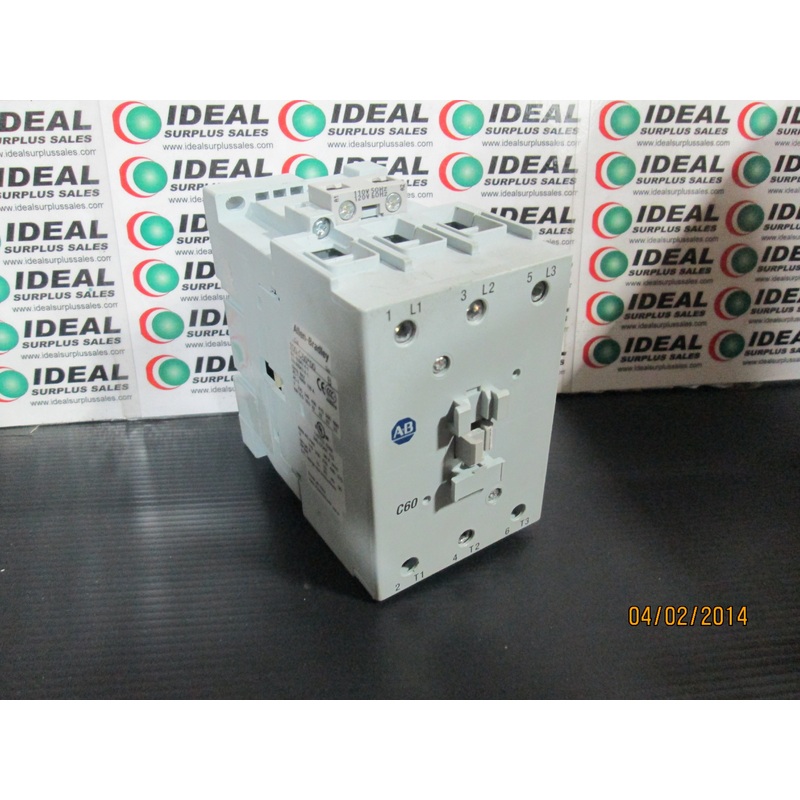 Allen Bradley 100-C60D10 MCS-C Contactor 60A 120VAC