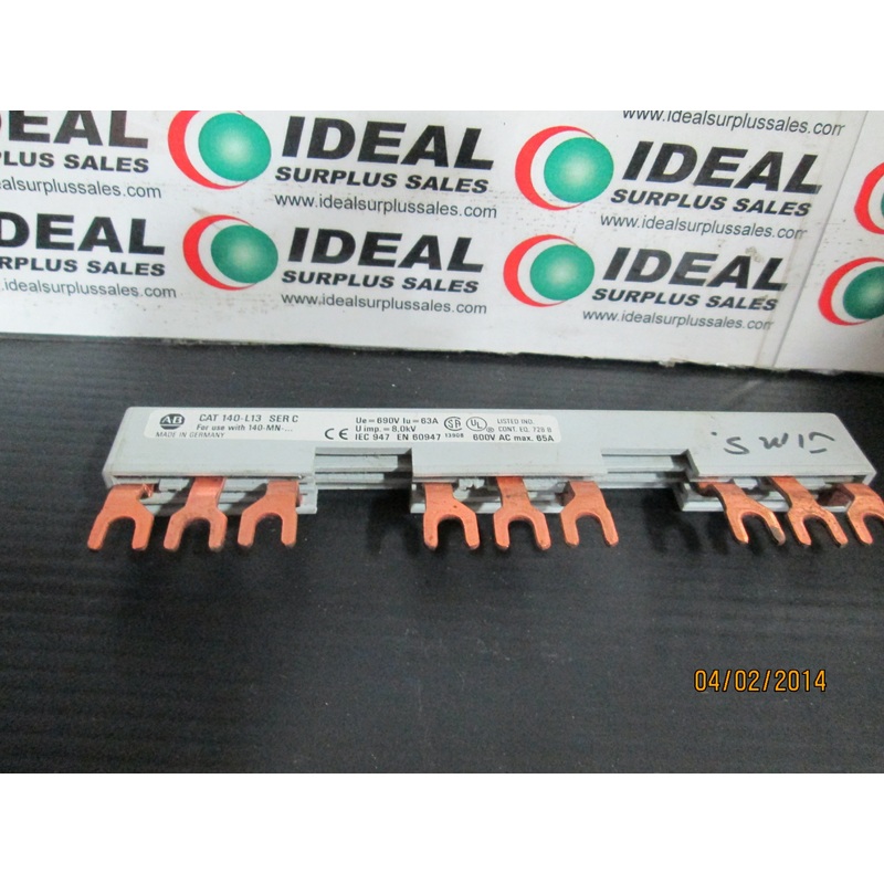 Allen Bradley 140-L13, 3-Phase Commoning Link 3 Starters 54MM Spacing