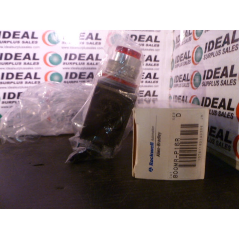 ALLEN BRADLEY 800MRP16R Red Pilot Light Series D 120V 60/50HZ