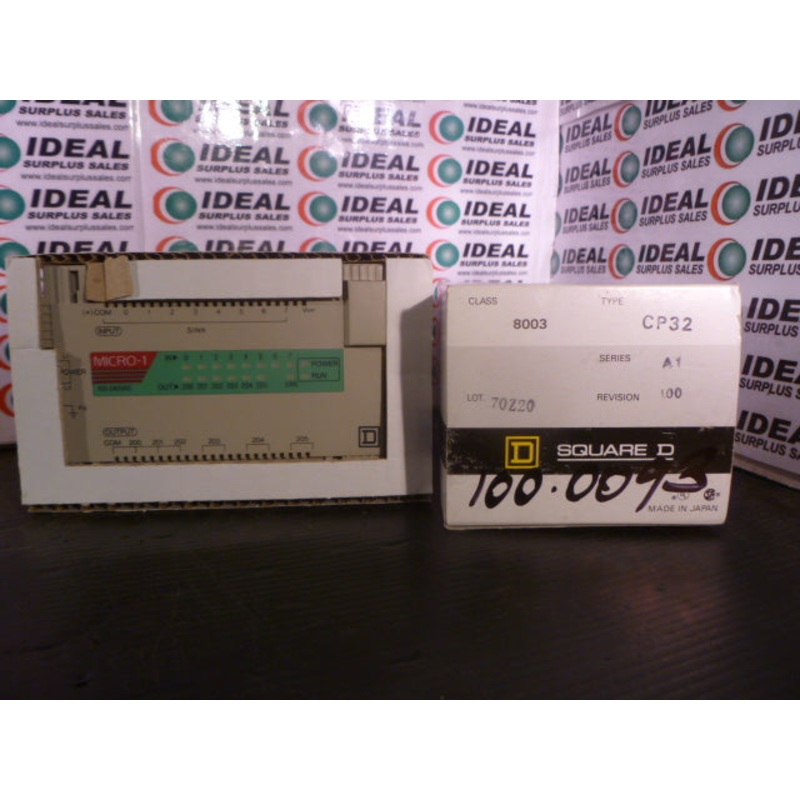 CONTROLLER, SQUARE D MICRO 1, CLASS 8003 TYPE CP32, SERIES A1, 100-240VAC, 50/60HZ, 21VA, PROGRAMMABLE MICRO CONTROLLER, 8003 CP32, 8003-CP32