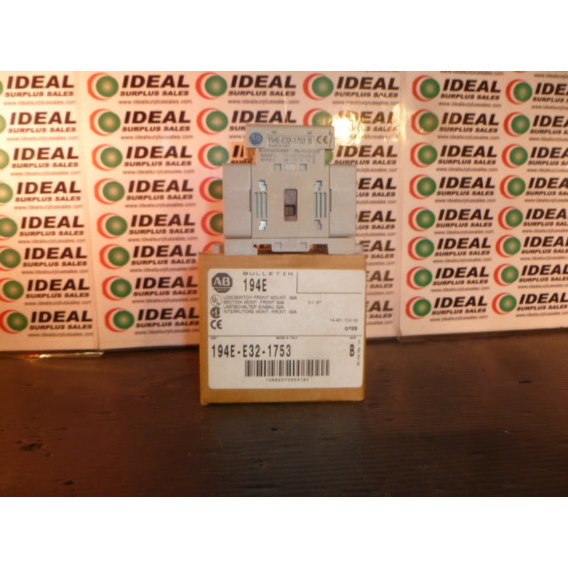 SWITCH, ALLEN BRADLEY – 194E-E32-1753, SERIES B