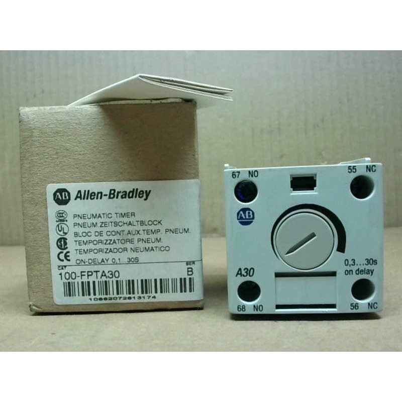 Allen Bradley 100-FPTA30 On Delay Pneumatic Timer 0.3-30s