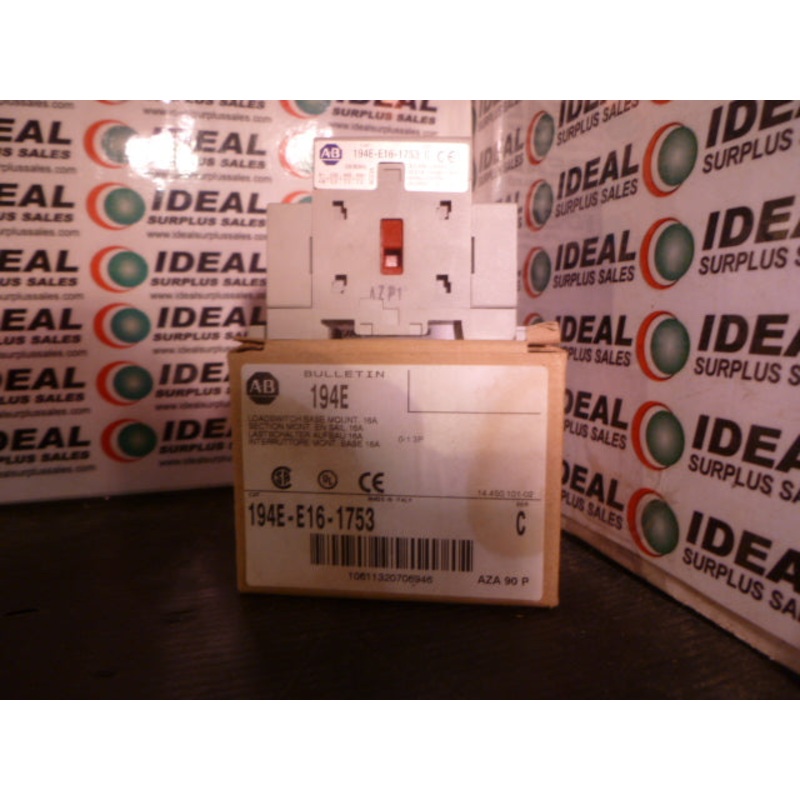 Allen Bradley 194E-E16-1753 Series C Rotary Disconnect Switch Base Mount 16A