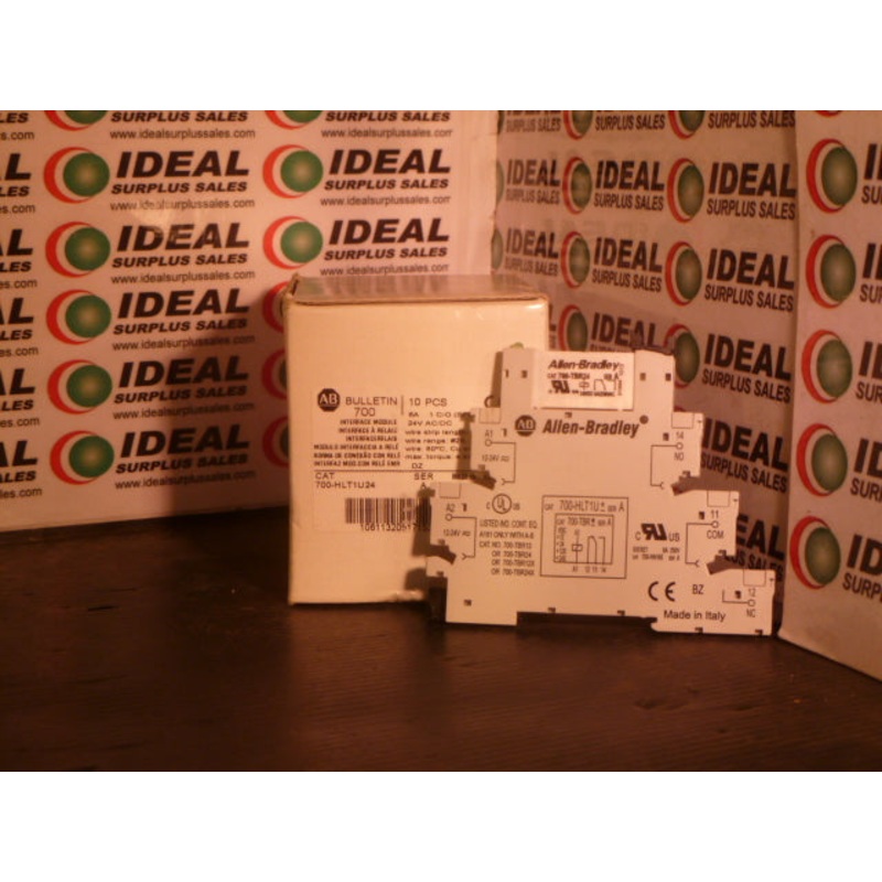 Allen Bradley 700-HLT1U24 Interface Module 6A 24V Electromechanical Relay Output W/ Screw Terminals