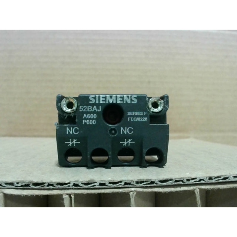 SIEMENS 52BAJ BLOCK|Factory Sealed Packaging|New In Box|New No Box|Used|Reconditioned